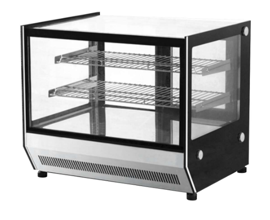 Tabletop Showcase - Front Rectangle, 2 Shelves