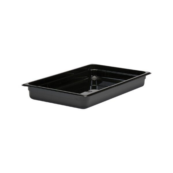 GN Pan 1/1 65mm Black Polycarbonate - 12CW110