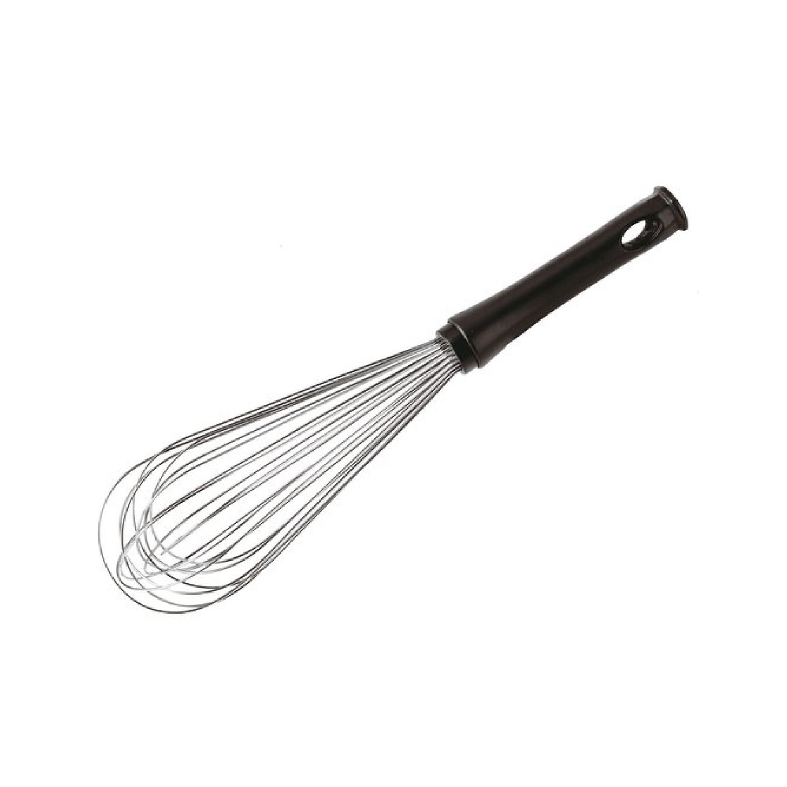 M20465-1.jpg Stainless Steel Whisk 11 Wires 25cm with Black Handle - 12929-25 - Image 1