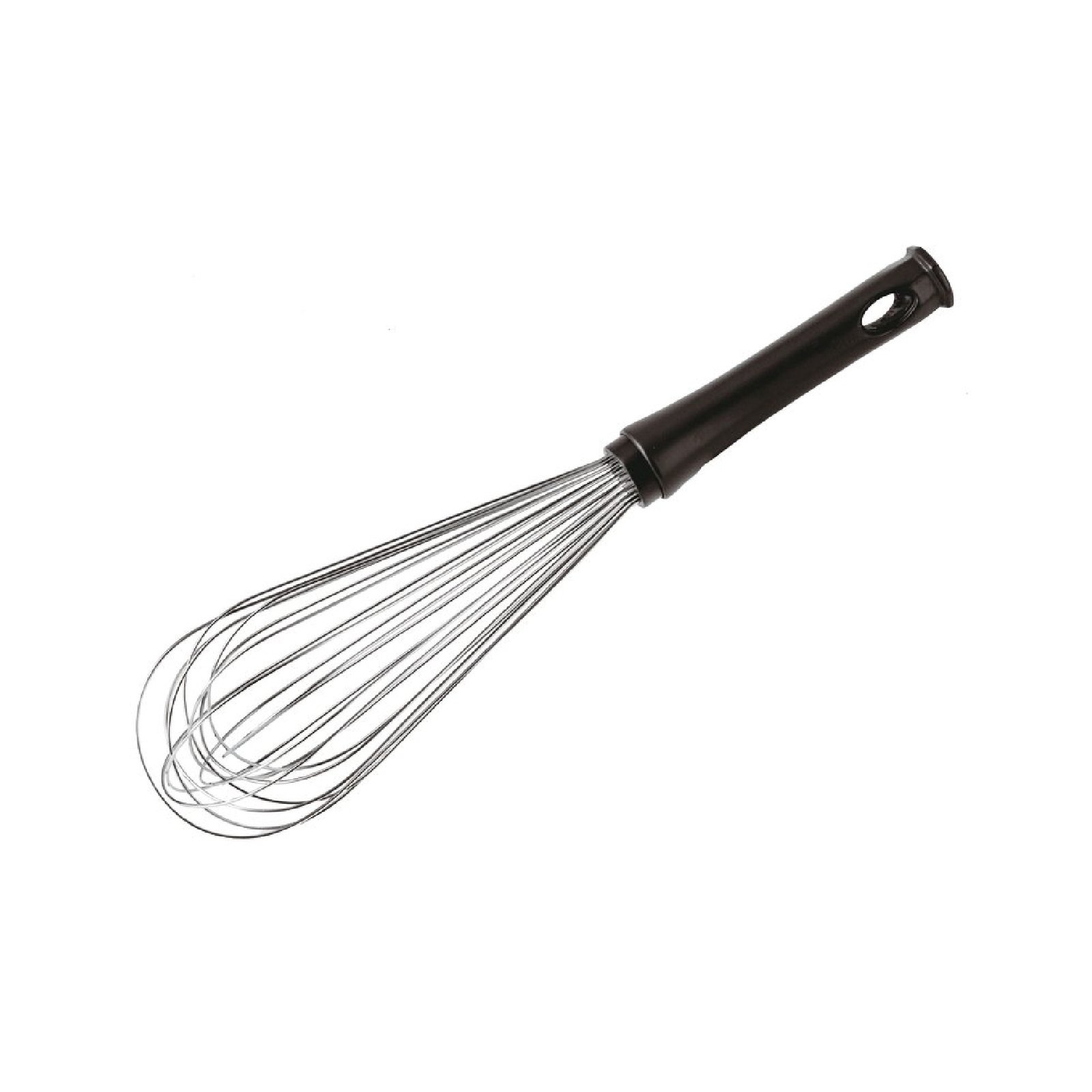 M20469-1.jpg Stainless Steel Whisk 11 Wires 45cm with Black Handle - 12929-45 - Image 1