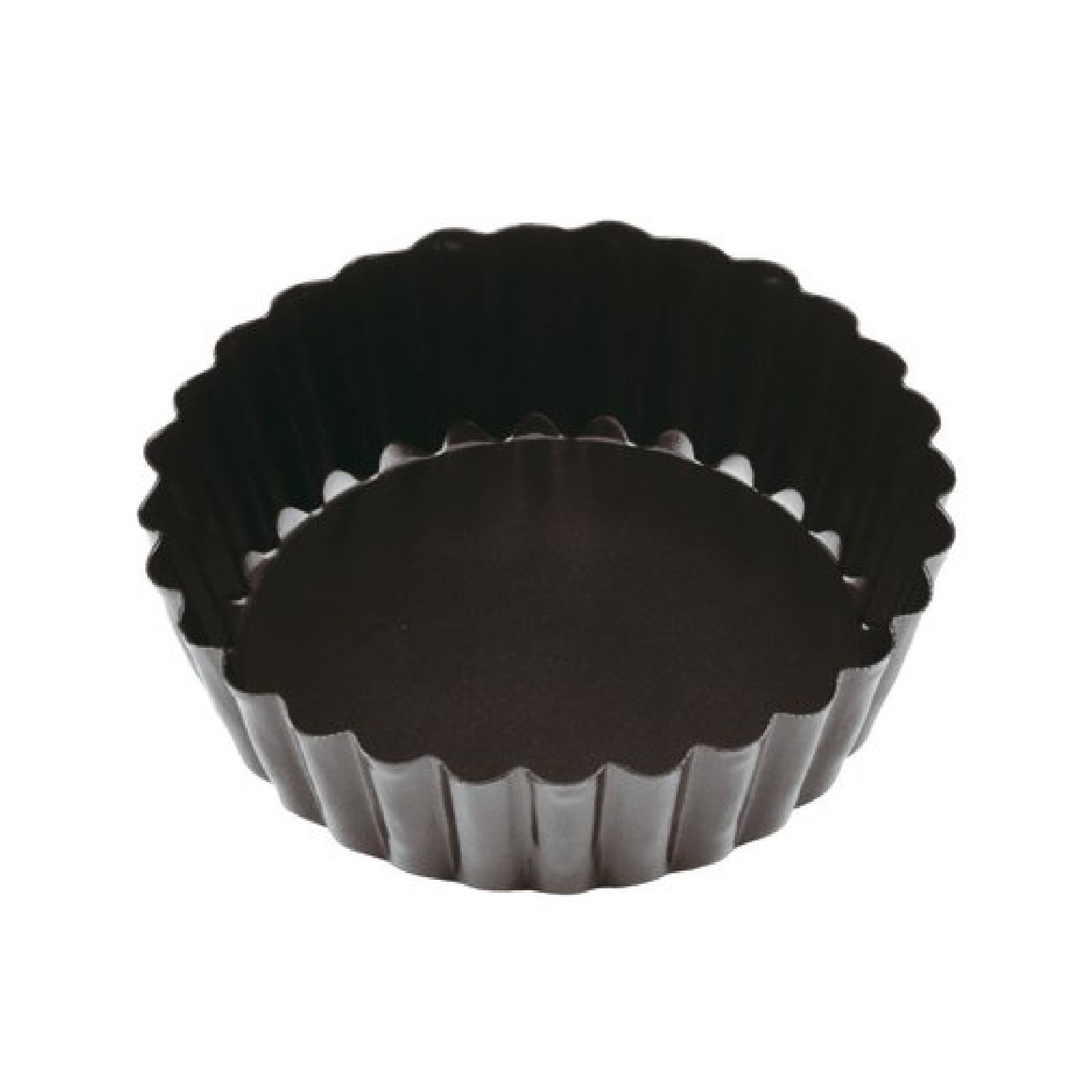 M23029-1.jpg Non-Stick Round Mould with Fluted and Loose Bottom 10 Cm - 47719-10 - Image 1