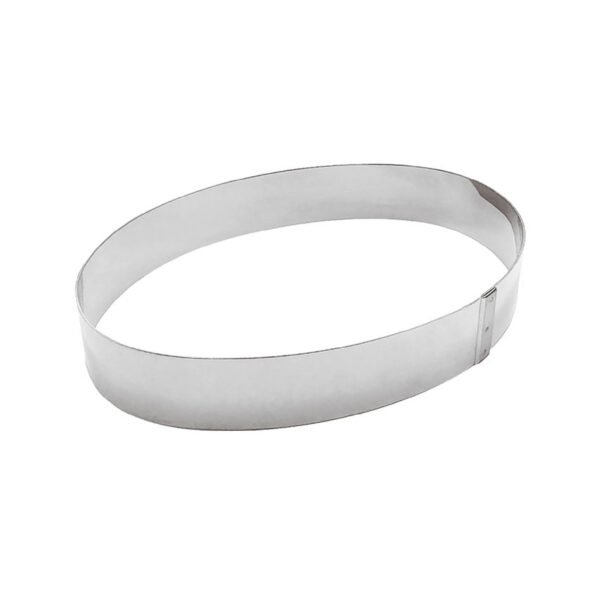 Oval Cake Ring 30x23x4cm Stainless Steel - 47547-26