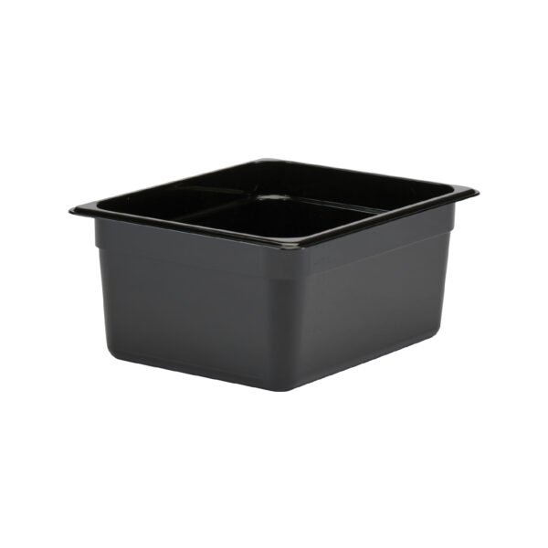 GN Pan 1/2 150mm Black Polycarbonate - 26CW110