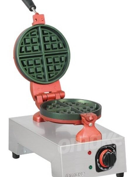 Omake Single Waffle Maker Round - Manual Fixed Head