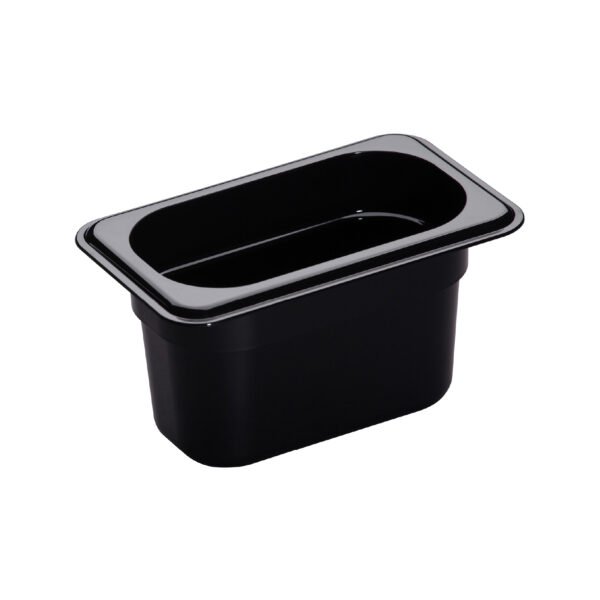 GN Pan 1/9 100mm Black Polycarbonate - 94CW110